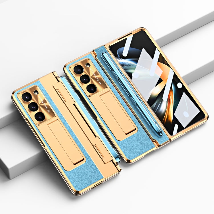 Custodia per telefono pieghevole con slot per penna a copertura totale integrata con stilo, For Samsung Galaxy Z Fold5 5G