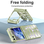 Custodia per telefono pieghevole galvanica integrata con cerniera, For Samsung Galaxy Z Flip5 5G