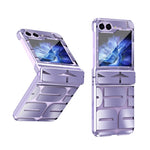 Custodia per telefono pieghevole galvanica integrata con cerniera, For Samsung Galaxy Z Flip5 5G