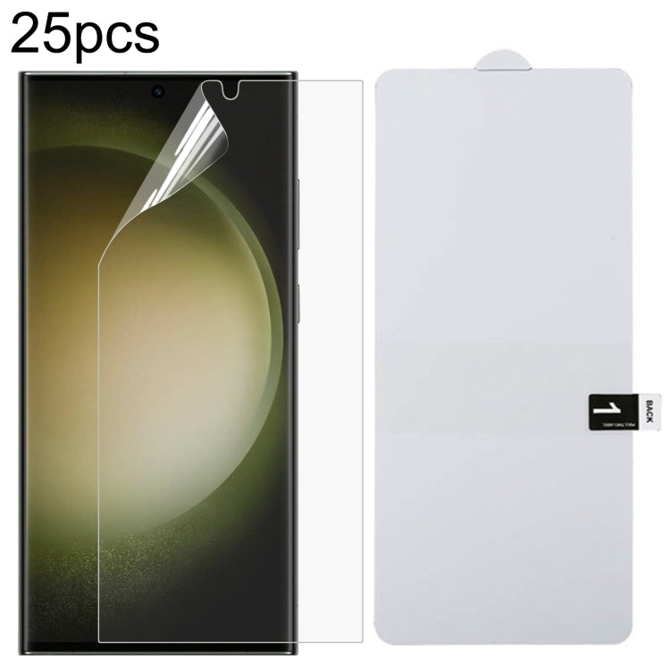 Pellicola idrogel antideflagrante per protezione schermo intero da 25 pezzi, For Samsung Galaxy A24s, For Samsung Galaxy M44, For Samsung Galaxy A15 5G, For Samsung Galaxy A55, For Samsung Galaxy S24 Ultra 5G, For Samsung Galaxy S24+ 5G                ...