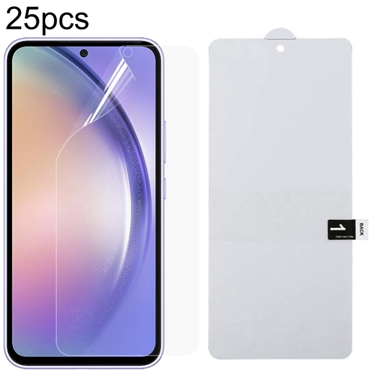 Pellicola idrogel antideflagrante per protezione schermo intero da 25 pezzi, For Samsung Galaxy A24s, For Samsung Galaxy M44, For Samsung Galaxy A15 5G, For Samsung Galaxy A55, For Samsung Galaxy S24 Ultra 5G, For Samsung Galaxy S24+ 5G                ...
