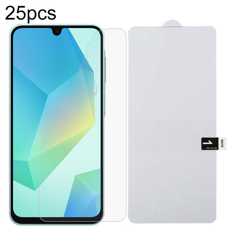 Pellicola idrogel antideflagrante per protezione schermo intero da 25 pezzi, For Galaxy A08 4G, For Galaxy A08 5G, For Galaxy A18 4G, For Galaxy A18 5G, For Galaxy M47 5G, For Galaxy Buddy5 5G, For Galaxy S26 FE 5G, For Galaxy F07e 4G                  ...