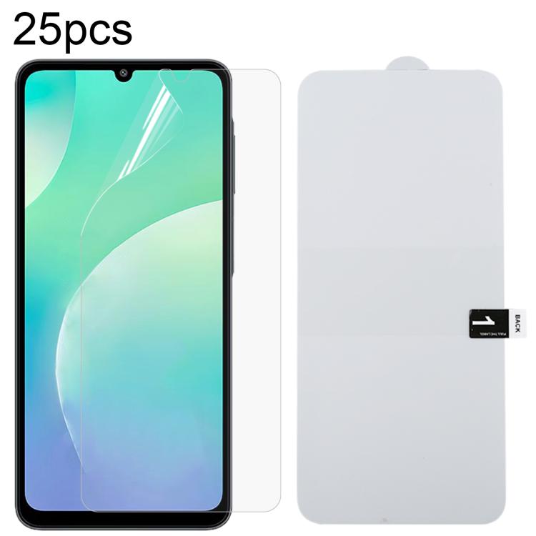 Pellicola idrogel antideflagrante per protezione schermo intero da 25 pezzi, For Galaxy A08 4G, For Galaxy A08 5G, For Galaxy A18 4G, For Galaxy A18 5G, For Galaxy M47 5G, For Galaxy Buddy5 5G, For Galaxy S26 FE 5G, For Galaxy F07e 4G                  ...