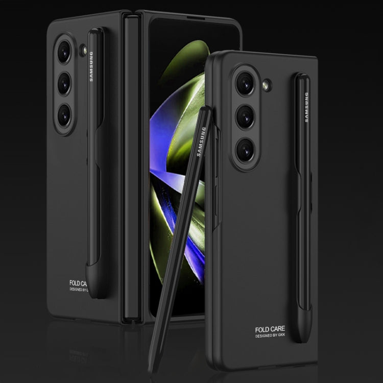 GKK Ultra-sottile custodia a libro con copertura completa con slot per penna, For Samsung Galaxy Z Fold5