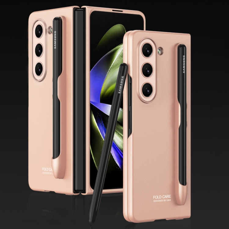 GKK Ultra-sottile custodia a libro con copertura completa con slot per penna, For Samsung Galaxy Z Fold5