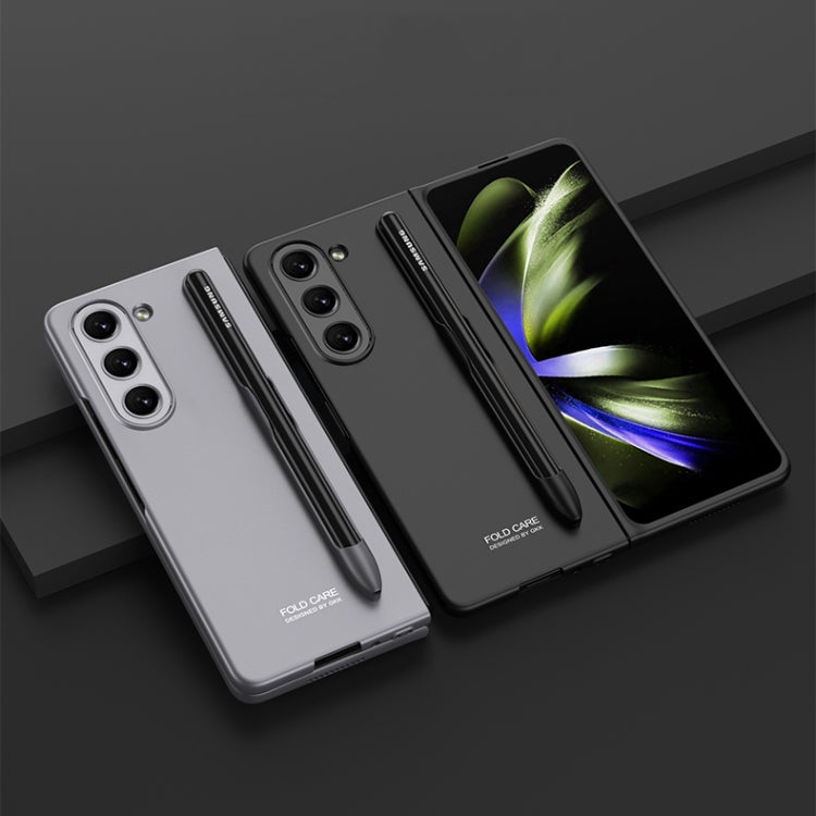 GKK Ultra-sottile custodia a libro con copertura completa con slot per penna, For Samsung Galaxy Z Fold5