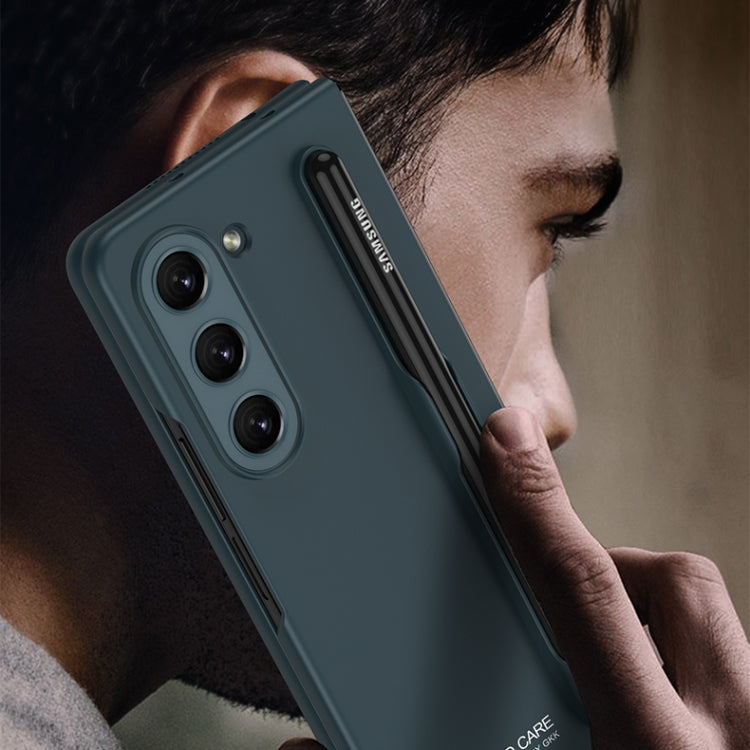GKK Ultra-sottile custodia a libro con copertura completa con slot per penna, For Samsung Galaxy Z Fold5