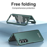 Custodia per telefono pieghevole opaca AG integrata, For Samsung Galaxy Z Fold5 5G