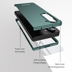 Custodia per telefono pieghevole opaca AG integrata, For Samsung Galaxy Z Fold5 5G