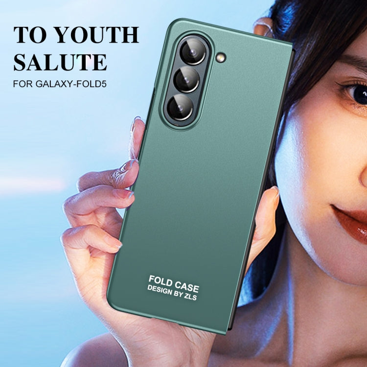 Custodia per telefono pieghevole opaca AG integrata, For Samsung Galaxy Z Fold5 5G