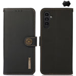 Custodia per telefono RFID KHAZNEH Custer in vera pelle, For Samsung Galaxy Xcover7, For Samsung Galaxy A55 5G, For Samsung Galaxy A35 5G, For Samsung Galaxy S24 Ultra, For Samsung Galaxy S24+, For Samsung Galaxy S24, For Samsung Galaxy A15            ...