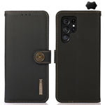 Custodia per telefono RFID KHAZNEH Custer in vera pelle, For Samsung Galaxy Xcover7, For Samsung Galaxy A55 5G, For Samsung Galaxy A35 5G, For Samsung Galaxy S24 Ultra, For Samsung Galaxy S24+, For Samsung Galaxy S24, For Samsung Galaxy A15            ...