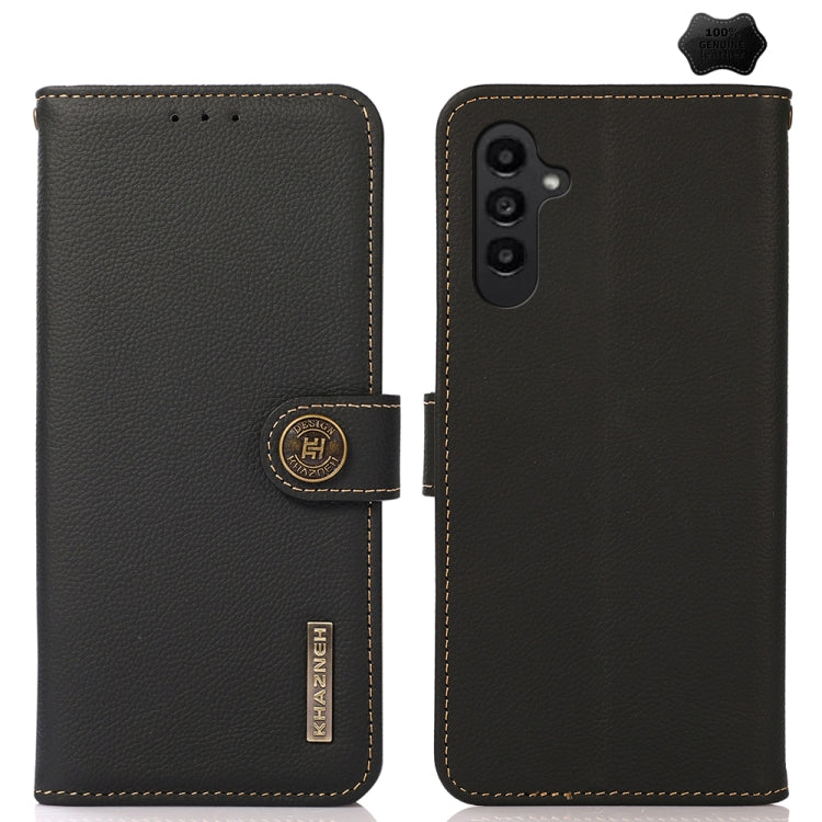 Custodia per telefono RFID KHAZNEH Custer in vera pelle, For Samsung Galaxy Xcover7, For Samsung Galaxy A55 5G, For Samsung Galaxy A35 5G, For Samsung Galaxy S24 Ultra, For Samsung Galaxy S24+, For Samsung Galaxy S24, For Samsung Galaxy A15            ...