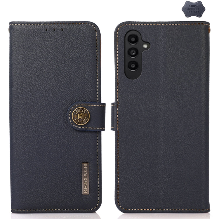 Custodia per telefono RFID KHAZNEH Custer in vera pelle, For Samsung Galaxy Xcover7, For Samsung Galaxy A55 5G, For Samsung Galaxy A35 5G, For Samsung Galaxy S24 Ultra, For Samsung Galaxy S24+, For Samsung Galaxy S24, For Samsung Galaxy A15            ...
