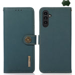 Custodia per telefono RFID KHAZNEH Custer in vera pelle, For Samsung Galaxy Xcover7, For Samsung Galaxy A55 5G, For Samsung Galaxy A35 5G, For Samsung Galaxy S24 Ultra, For Samsung Galaxy S24+, For Samsung Galaxy S24, For Samsung Galaxy A15            ...