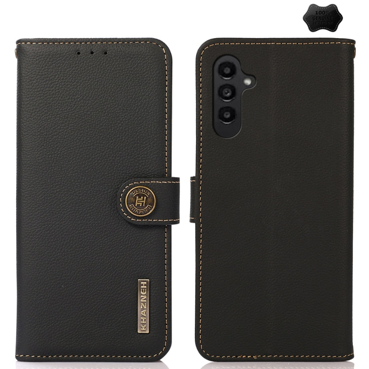 Custodia per telefono RFID KHAZNEH Custer in vera pelle, For Samsung Galaxy Xcover7, For Samsung Galaxy A55 5G, For Samsung Galaxy A35 5G, For Samsung Galaxy S24 Ultra, For Samsung Galaxy S24+, For Samsung Galaxy S24, For Samsung Galaxy A15            ...