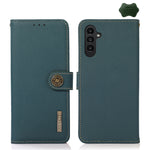Custodia per telefono RFID KHAZNEH Custer in vera pelle, For Samsung Galaxy A05s, For Samsung Galaxy M34 5G, For Samsung Galaxy A25 5G Global, For Samsung Galaxy S23 FE