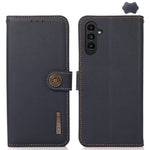 Custodia per telefono RFID KHAZNEH Custer in vera pelle, For Samsung Galaxy A05s, For Samsung Galaxy M34 5G, For Samsung Galaxy A25 5G Global, For Samsung Galaxy S23 FE