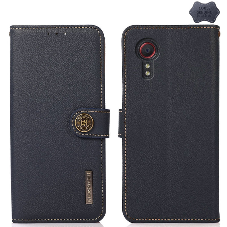 Custodia per telefono RFID KHAZNEH Custer in vera pelle, For Samsung Galaxy Xcover7, For Samsung Galaxy A55 5G, For Samsung Galaxy A35 5G, For Samsung Galaxy S24 Ultra, For Samsung Galaxy S24+, For Samsung Galaxy S24, For Samsung Galaxy A15            ...