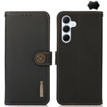 Custodia per telefono RFID KHAZNEH Custer in vera pelle, For Samsung Galaxy Xcover7, For Samsung Galaxy A55 5G, For Samsung Galaxy A35 5G, For Samsung Galaxy S24 Ultra, For Samsung Galaxy S24+, For Samsung Galaxy S24, For Samsung Galaxy A15            ...