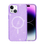 Custodia per telefono magnetica MagSafe in polvere glitterata stile Terminator, For iPhone 16, For iPhone 15 Pro Max, For iPhone 15 Pro, For iPhone 15 Plus