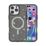 Custodia per telefono magnetica MagSafe in polvere glitterata stile Terminator, For iPhone 17e / 16e, For iPhone 16 Pro Max, For iPhone 16 Pro, For iPhone 16 Plus