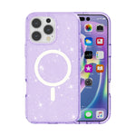 Custodia per telefono magnetica MagSafe in polvere glitterata stile Terminator, For iPhone 17e / 16e, For iPhone 16 Pro Max, For iPhone 16 Pro, For iPhone 16 Plus