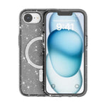 Custodia per telefono magnetica MagSafe in polvere glitterata stile Terminator, For iPhone 17e / 16e, For iPhone 16 Pro Max, For iPhone 16 Pro, For iPhone 16 Plus