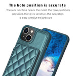 BF25 Custodia per telefono con porta carte di credito quadrato scozzese, For iPhone 14 Plus, For iPhone 15 Pro Max, For iPhone 14 / 13