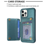 BF25 Custodia per telefono con porta carte di credito quadrato scozzese, For iPhone 12 Pro Max, For iPhone 11 Pro Max, For iPhone 11