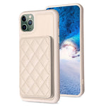 BF25 Custodia per telefono con porta carte di credito quadrato scozzese, For iPhone 12 Pro Max, For iPhone 11 Pro Max, For iPhone 11