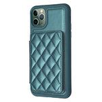 BF25 Custodia per telefono con porta carte di credito quadrato scozzese, For iPhone 11 Pro, For iPhone X / XS, For iPhone XR
