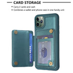BF25 Custodia per telefono con porta carte di credito quadrato scozzese, For iPhone 11 Pro, For iPhone X / XS, For iPhone XR