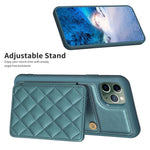BF25 Custodia per telefono con porta carte di credito quadrato scozzese, For iPhone 11 Pro, For iPhone X / XS, For iPhone XR