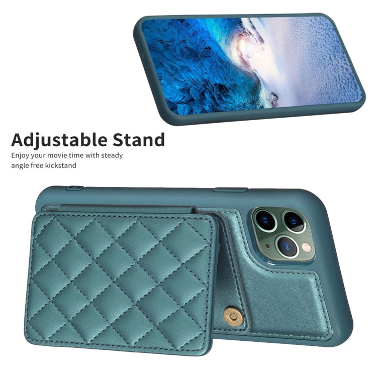 BF25 Custodia per telefono con porta carte di credito quadrato scozzese, For iPhone 11 Pro, For iPhone X / XS, For iPhone XR