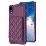 BF25 Custodia per telefono con porta carte di credito quadrato scozzese, For iPhone 11 Pro, For iPhone X / XS, For iPhone XR