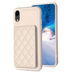 BF25 Custodia per telefono con porta carte di credito quadrato scozzese, For iPhone 11 Pro, For iPhone X / XS, For iPhone XR