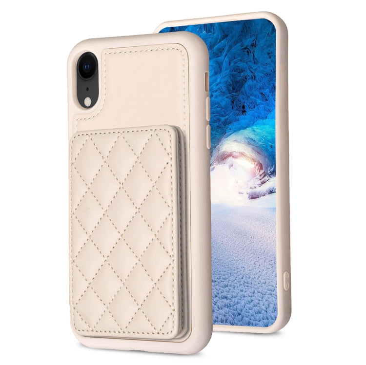 BF25 Custodia per telefono con porta carte di credito quadrato scozzese, For iPhone 11 Pro, For iPhone X / XS, For iPhone XR