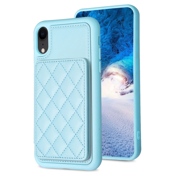 BF25 Custodia per telefono con porta carte di credito quadrato scozzese, For iPhone 11 Pro, For iPhone X / XS, For iPhone XR