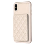 BF25 Custodia per telefono con porta carte di credito quadrato scozzese, For iPhone XS Max, For iPhone 8 Plus / 7 Plus