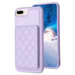 BF25 Custodia per telefono con porta carte di credito quadrato scozzese, For iPhone XS Max, For iPhone 8 Plus / 7 Plus