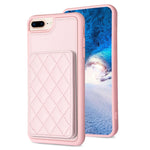 BF25 Custodia per telefono con porta carte di credito quadrato scozzese, For iPhone XS Max, For iPhone 8 Plus / 7 Plus