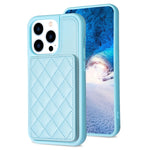 BF25 Custodia per telefono con porta carte di credito quadrato scozzese, For iPhone 14 Plus, For iPhone 15 Pro Max, For iPhone 14 / 13