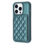BF25 Custodia per telefono con porta carte di credito quadrato scozzese, For iPhone 15 Pro, For iPhone 14 Pro, For iPhone 15 Plus