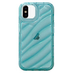 Custodia per telefono in TPU con onde, For iPhone X / XS, For iPhone XR, For iPhone XS Max