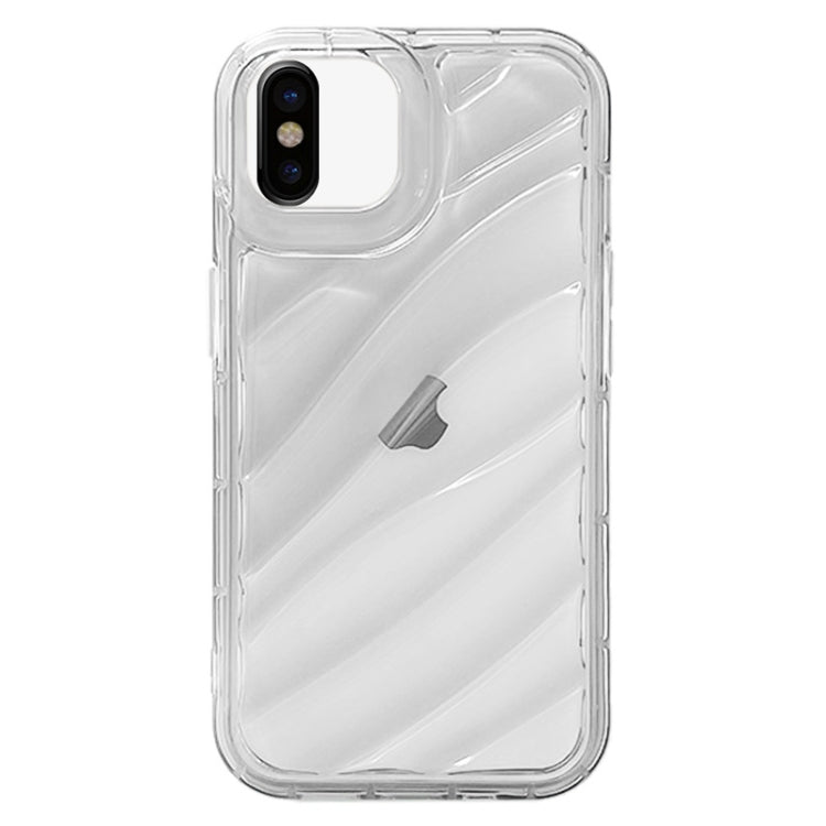 Custodia per telefono in TPU con onde, For iPhone X / XS, For iPhone XR, For iPhone XS Max
