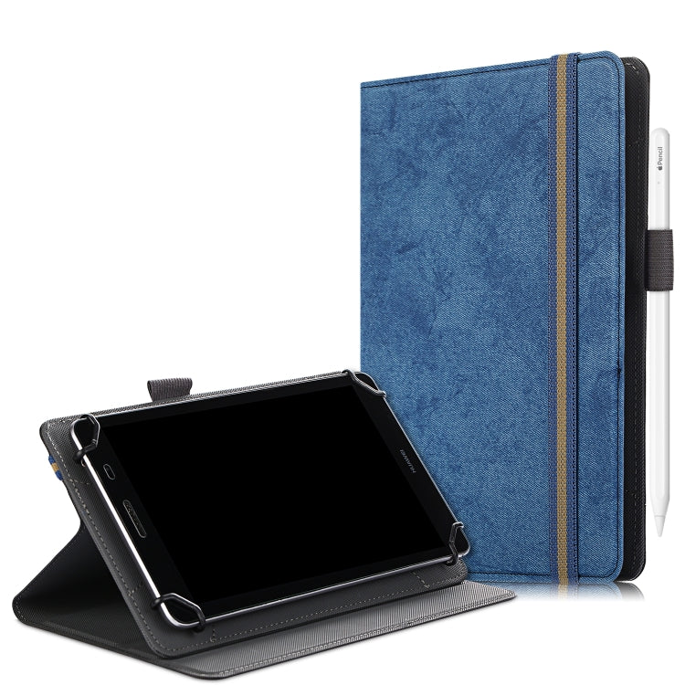 Custodia in pelle universale per tablet PC con vibrazione orizzontale in tessuto di marmo con slot per penna e supporto, For 7-8 inch, For 9-11 inch