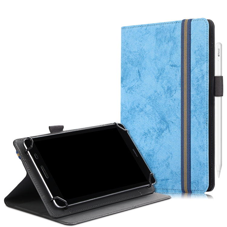 Custodia in pelle universale per tablet PC con vibrazione orizzontale in tessuto di marmo con slot per penna e supporto, For 7-8 inch, For 9-11 inch