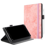 Custodia in pelle universale per tablet PC con vibrazione orizzontale in tessuto di marmo con slot per penna e supporto, For 7-8 inch, For 9-11 inch