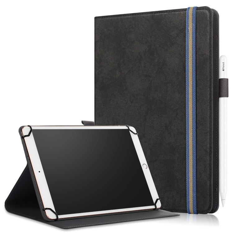 Custodia in pelle universale per tablet PC con vibrazione orizzontale in tessuto di marmo con slot per penna e supporto, For 7-8 inch, For 9-11 inch